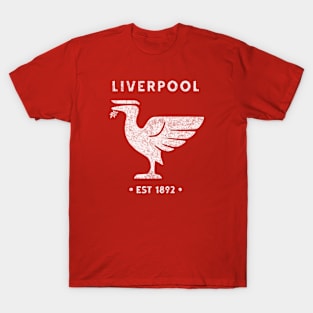 Liverpool Liverbird Retro Vintage BIG T-Shirt